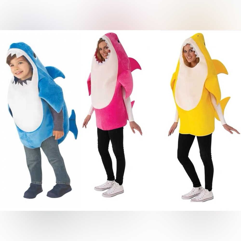 Colorful Shark Costume Family Set